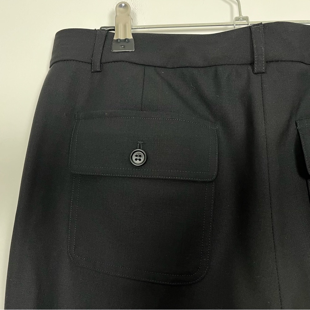 Theory Women’s Classic Black Cuffed Cropped Trouser Pants‎ Size 6 Mid-Rise - Picture 5 of 11